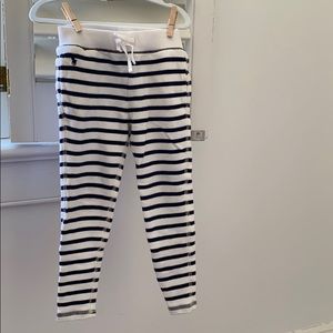 Polo Blue/white striped joggers- 4T